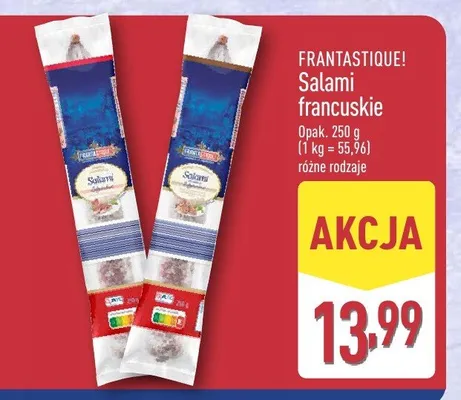 Salami francuskie różne rodzaje promocja w Aldi