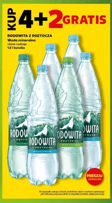 Woda mineralna gazowana Rodowita z Roztocza promocja w Kaufland