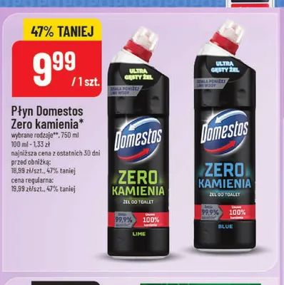 Płyn Domestos Zero kamienia Lime promocja w POLOmarket