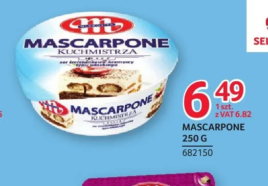 Mascarpone Kuchmistrza Mlekovita promocja w Selgros