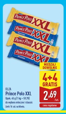 Wafel Prince Polo XXL Mleczne promocja w Aldi
