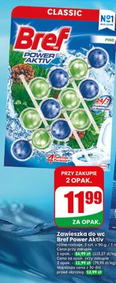 Zawieszka do wc Bref Power Aktiv Pine 3-pak promocja w Dino