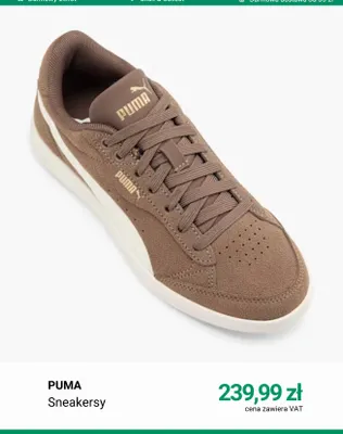 Sneakersy Puma promocja w Deichmann