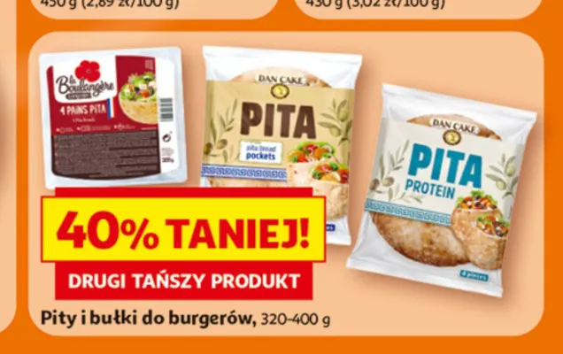 Chleb pita pockets Dan Cake promocja w Auchan