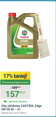 Olej silnikowy Castrol Edge 5W-30m promocja w ERLI