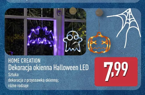 Dekoracja okienna Halloween LED Home Creation promocja w Aldi