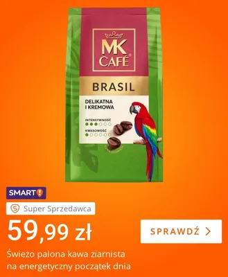 Kawa ziarnista MK Café Brasil promocja w Allegro