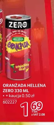 Oranżada Hellena Zero promocja w Selgros