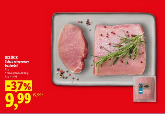 Schab wieprzowy bez kości Rzeźnik promocja w Lidl