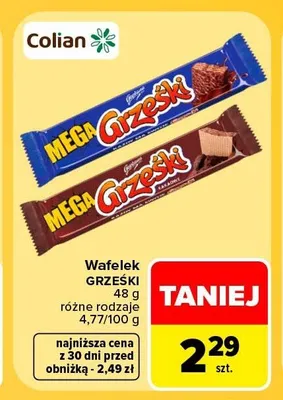 Wafelek Mega Grześki promocja w Carrefour