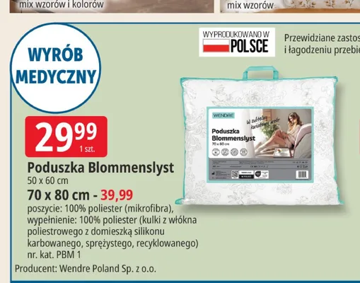 Poduszka Blommenslyst Wendre 50x60 cm promocja w Leclerc