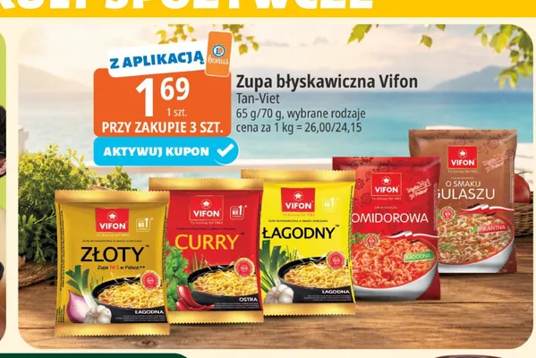 Zupa błyskawiczna Vifon Tan-Viet promocja w Leclerc