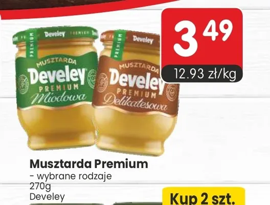 Musztarda Premium Develey promocja w Market Point