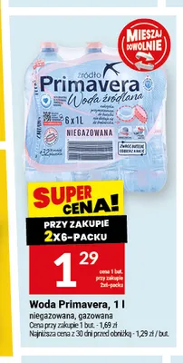 Woda niegazowana Primavera promocja w Twój Market