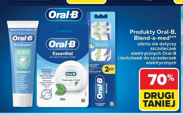 Nić dentystyczna Oral-B Essential promocja w Carrefour Market