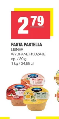 Pasta Pastella z łososia Lisner promocja w SPAR
