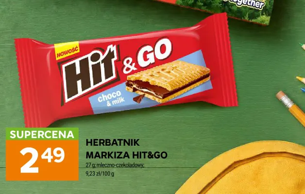 Herbatnik markiza Hit & Go mleczno-czekoladowy promocja w Stokrotka