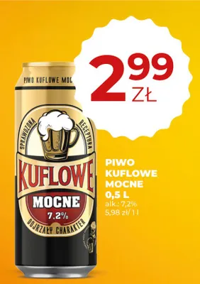 Piwo Kuflowe Mocne promocja w Duży Ben