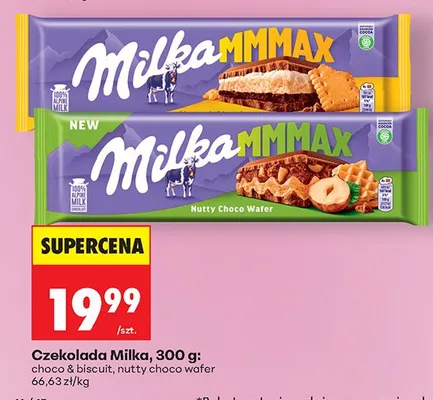 Czekolada nutty choco wafer promocja w Biedronka