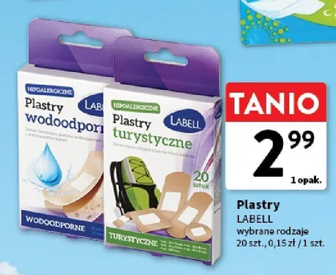 Plastry turystyczne Labell promocja w Intermarche