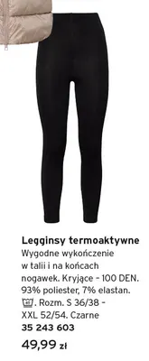 Legginsy termoaktywne promocja w Tchibo