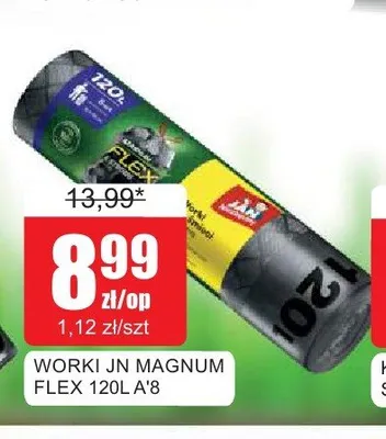 Worki na śmieci Jan Niezbędny Magnum Flex 120 l promocja w Bingo