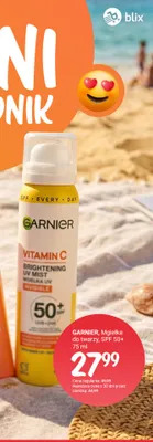 Mgiełka do twarzy Garnier SPF 50+ promocja w Rossmann