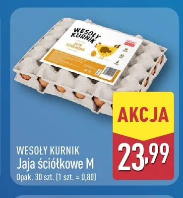 Jajka kurze ściółkowe M Wesoły Kurnik promocja w Aldi