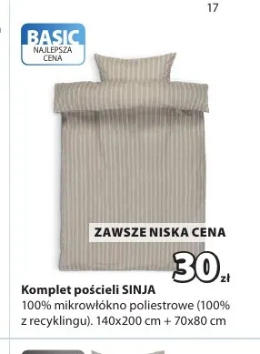 Komplet pościeli Sinja 140x200 cm + 70x80 promocja w Jysk