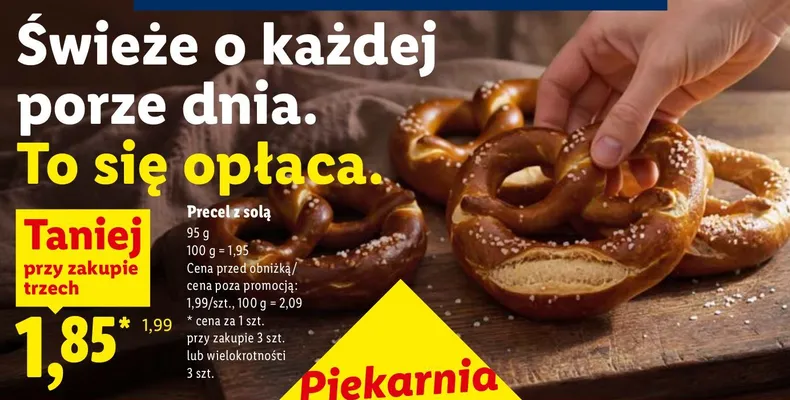 Precel z solą promocja w Lidl