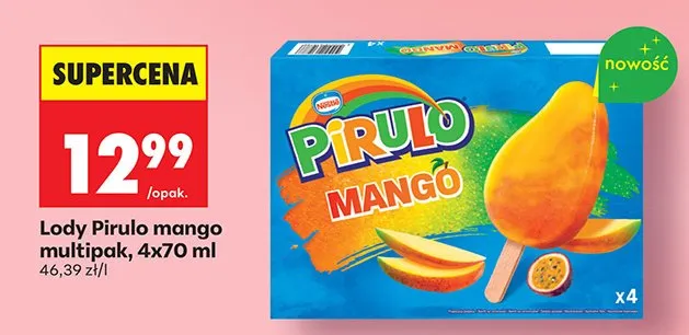 Lody mango multipack promocja w Biedronka