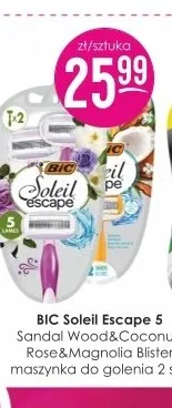 Maszynka do golenia BIC Soleil Escape 5 Rose & Magnolia Blister promocja w Drogerie Jasmin