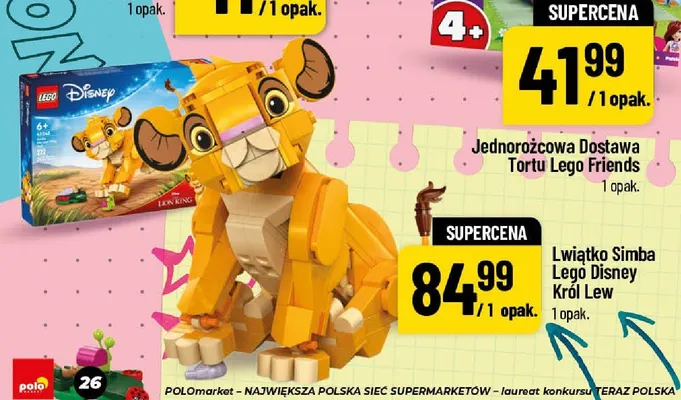 Klocki LEGO Disney Król Lew Lwiątko Simba promocja w POLOmarket