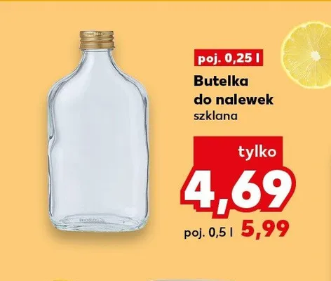 Butelka do nalewek szklana 0,25 l promocja w Kaufland
