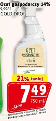 Ocet gospodarczy 14% promocja w Prim Market