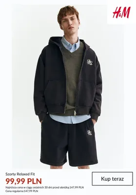 Szorty Relaxed Fit H&M promocja w H&M