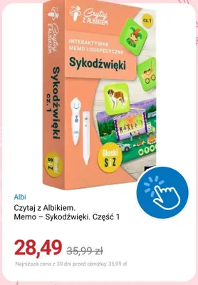 Czytaj z Albikiem. Memo - Sykodźwięki. Część 1 Albi promocja w Smyk