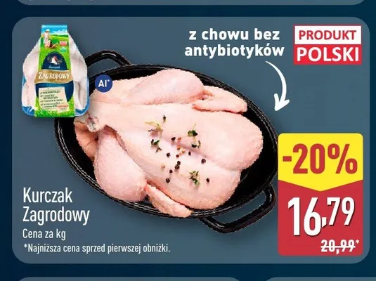 Kurczak Zagrodowy promocja w Aldi