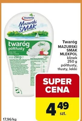 Twaróg półtłusty, półtłusty tłusty, lekki promocja w Carrefour Express