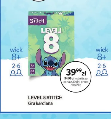 Gra karciana Level 8 Stitch Ravensburger promocja w Empik