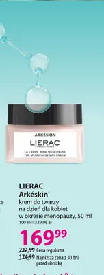 Krem do twarzy na dzień dla kobiet w okresie menopauzy Lierac Arkéskin promocja w Hebe