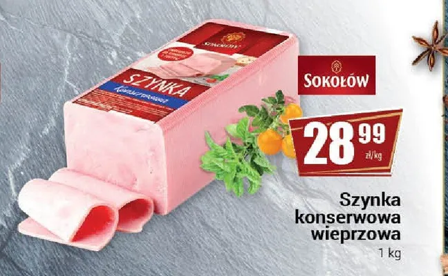 Szynka konserwowa wieprzowa Sokołów promocja w Premium Nasz Sklep