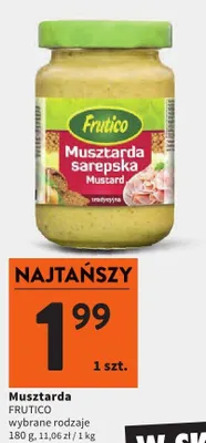 Musztarda sarepska FRUTICO promocja w Intermarche