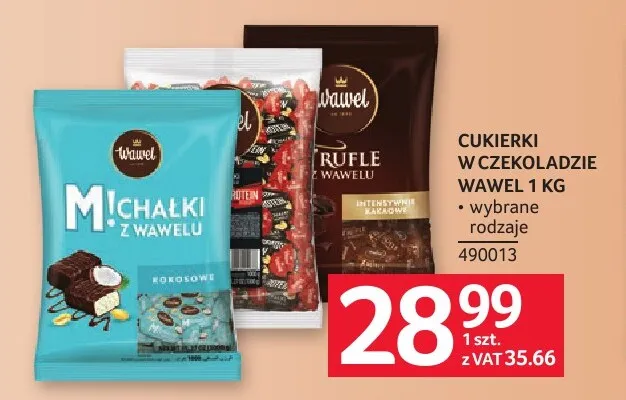 Cukierki Trufle z Wawelu promocja w Selgros