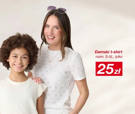 Damski t-shirt rozm. S-XL promocja w KiK