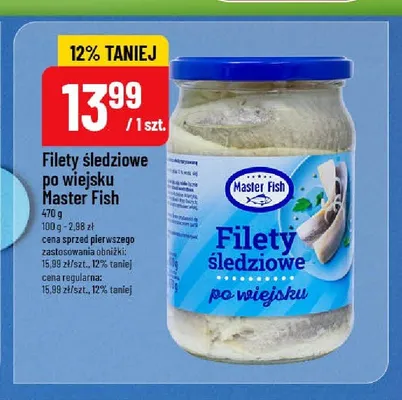 Filety śledziowe po wiejsku Master Fish promocja w POLOmarket