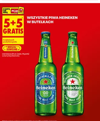 Piwo bezalkoholowe Heineken promocja w Biedronka