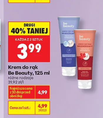 Krem do rąk Be Beauty promocja w Biedronka