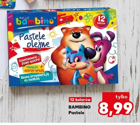 Pastele olejne Bambino promocja w Kaufland