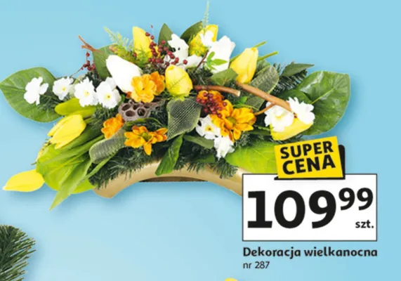 Dekoracja wielkanocna promocja w Auchan